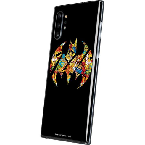 DC Comics Batman Silhouette Logo Vintage Pattern Galaxy Note 10 Plus Skin